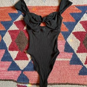 Urban Outfitters Washed Black Bodysuit